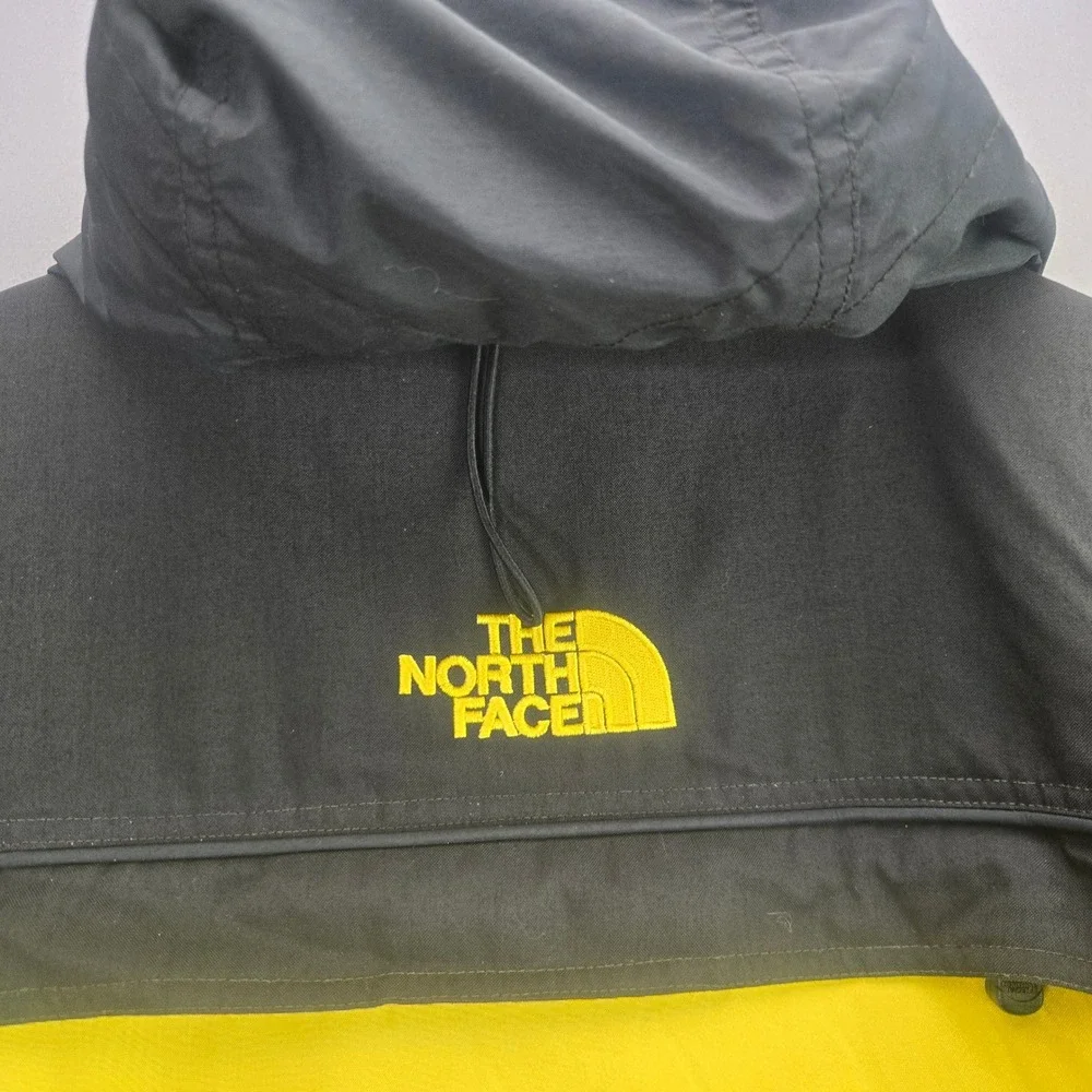 The North Face Ski Jacket Extreme Gear XL Yellow Black Vintage Hooded Coat Mens